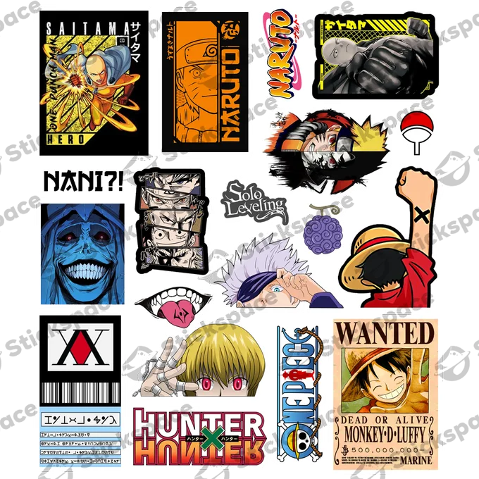 Anime 3D Stickers