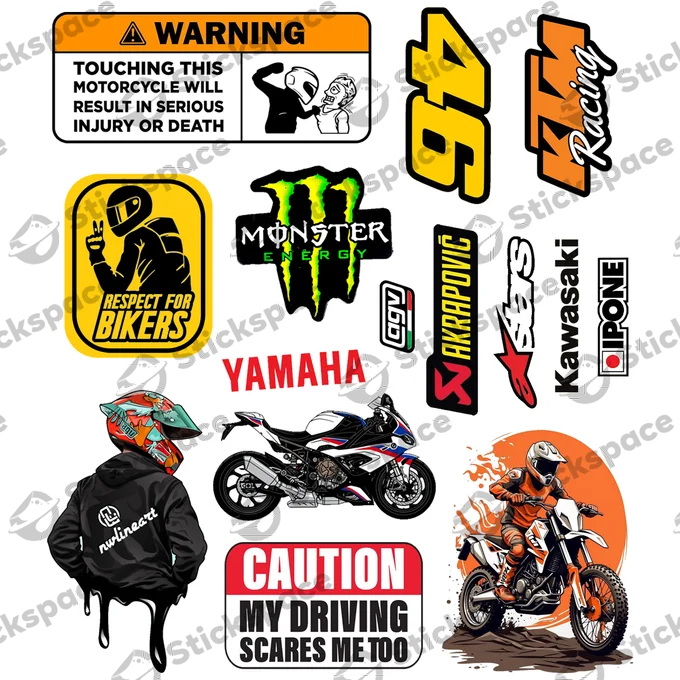 Bike Life 3D Stickers