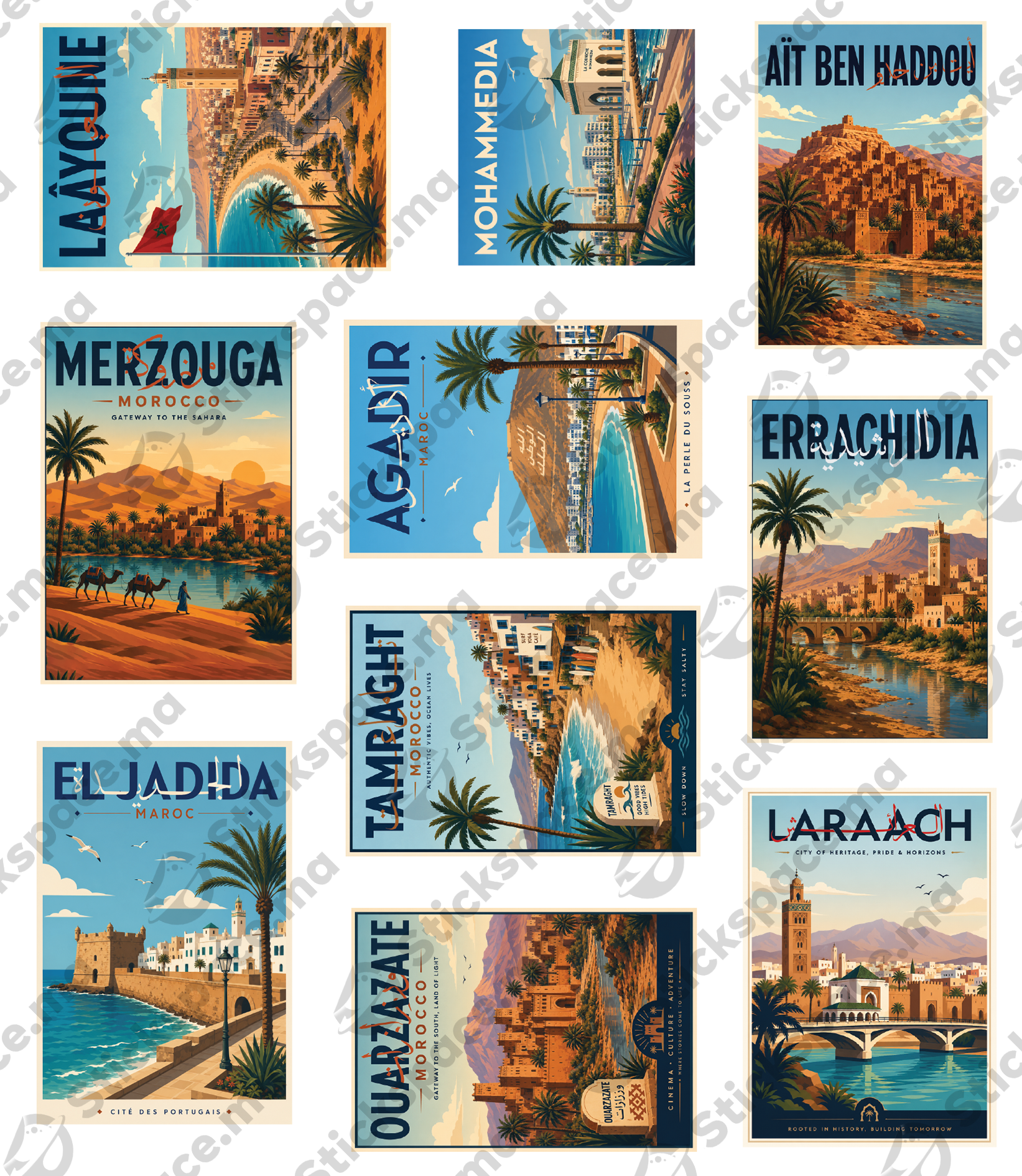 Maroc Collection — Pack Complet +100 Stickers