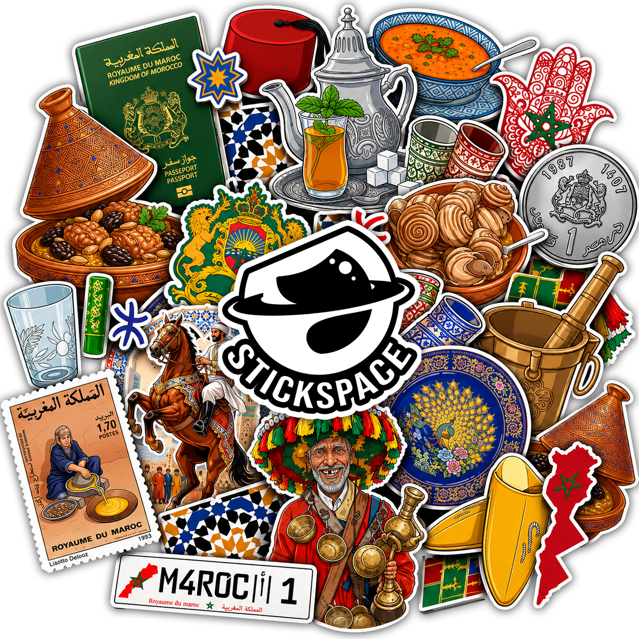 Maroc 3D Stickers