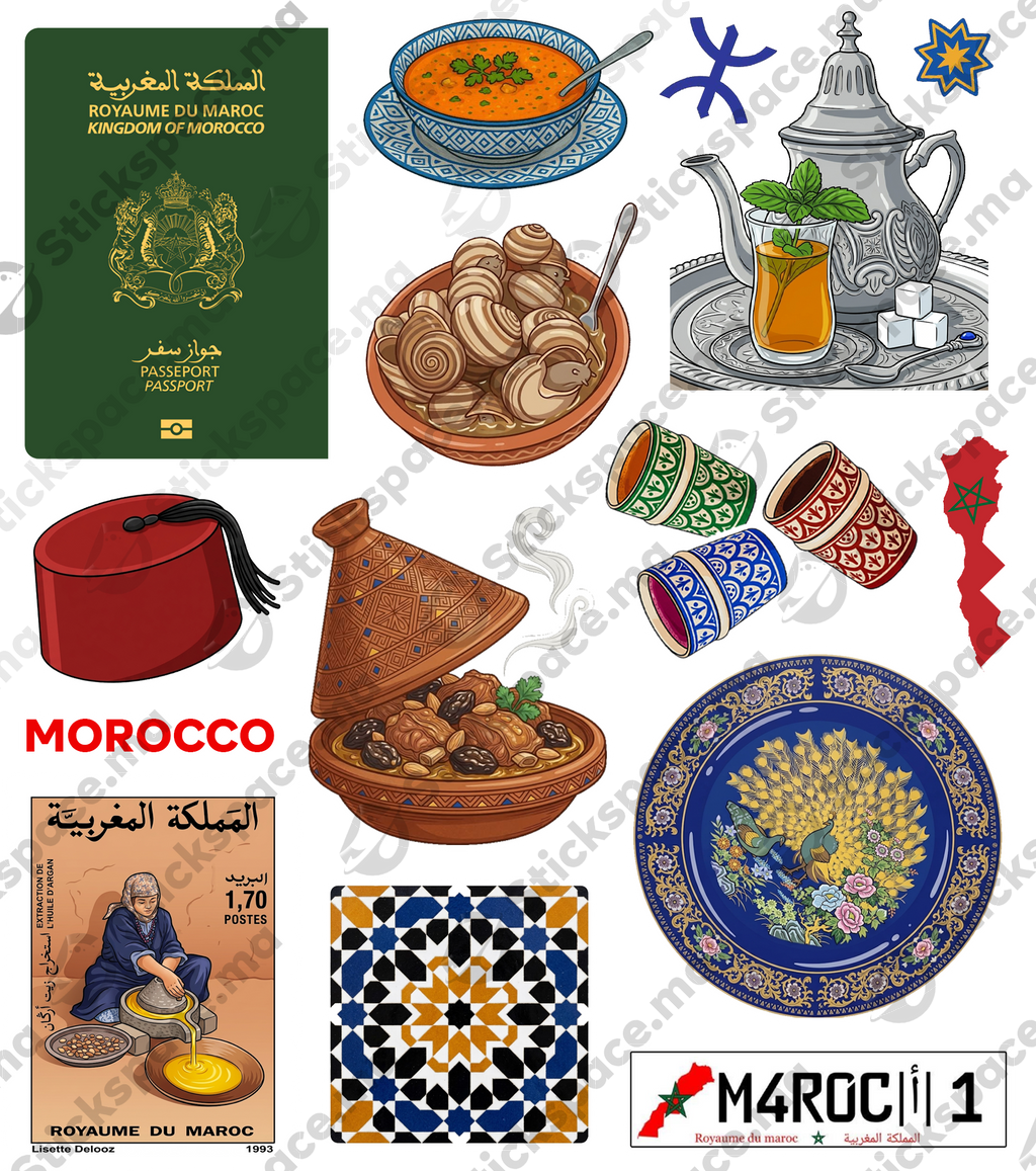 Maroc Collection — Pack Complet +100 Stickers
