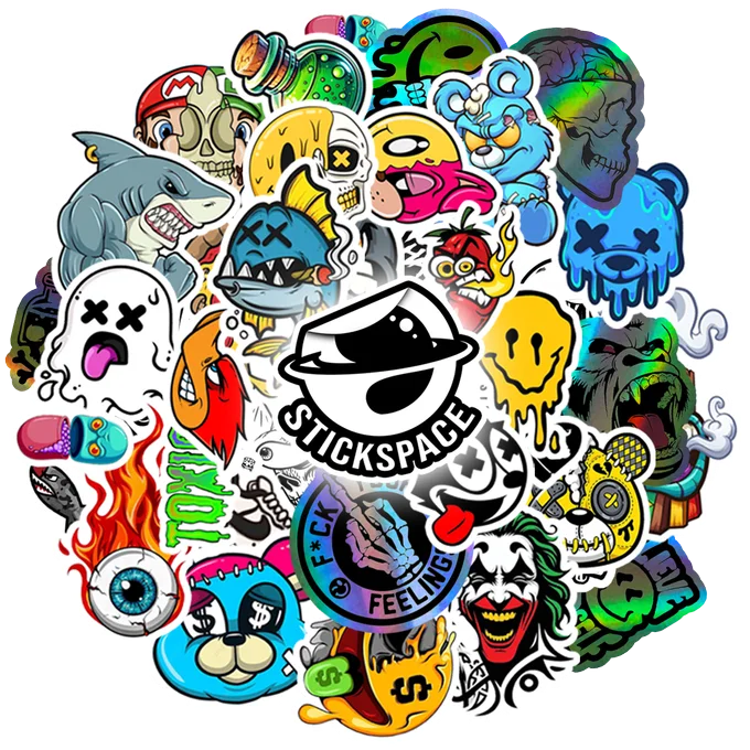 Drip (3D + Holographic) Stickers