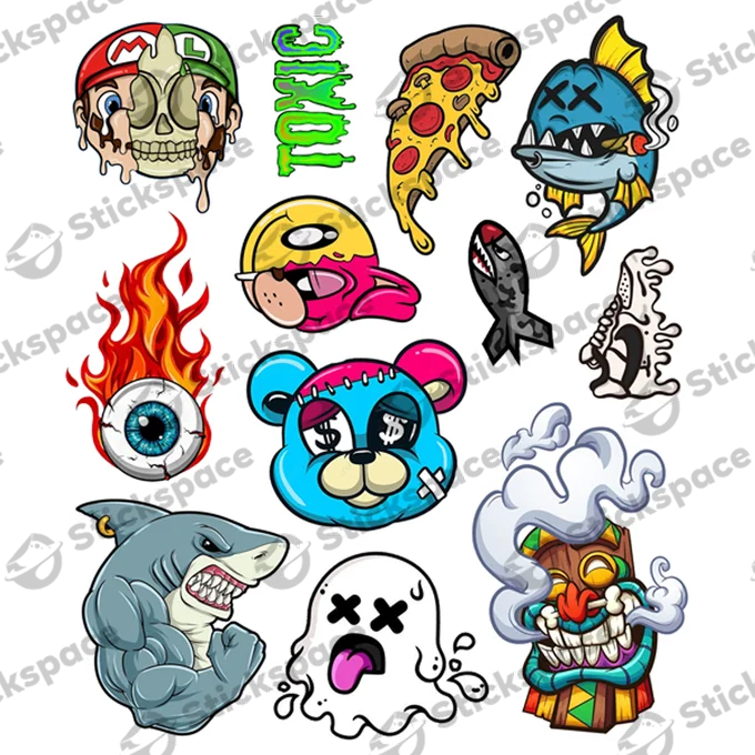 Drip (3D + Holographic) Stickers
