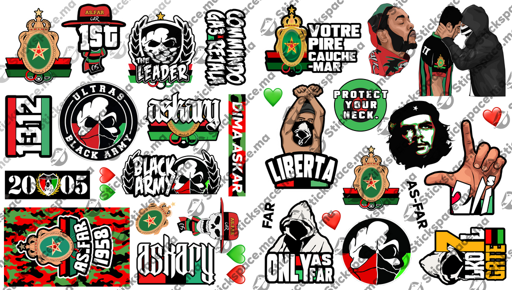 AS-FAR 3D stickers