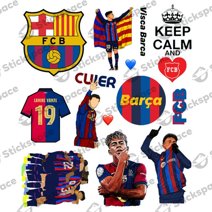 FC Barcelona 3D stickers
