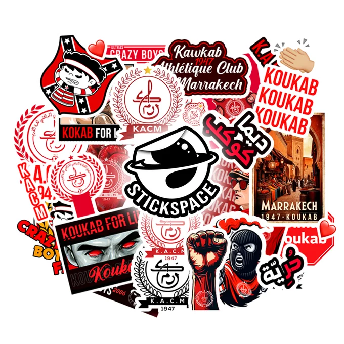 KACM (Kawkab Athletic Club de Marrakech) 3D stickers