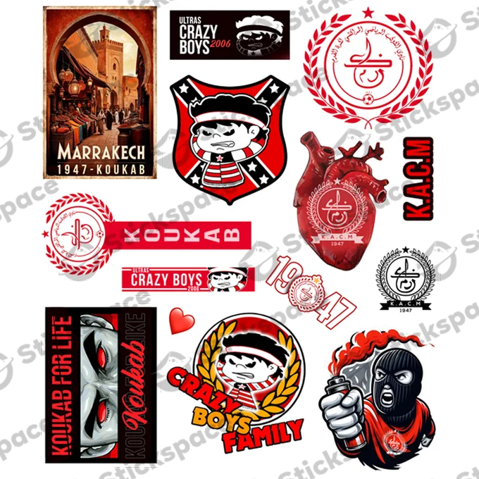 KACM (Kawkab Athletic Club de Marrakech) 3D stickers