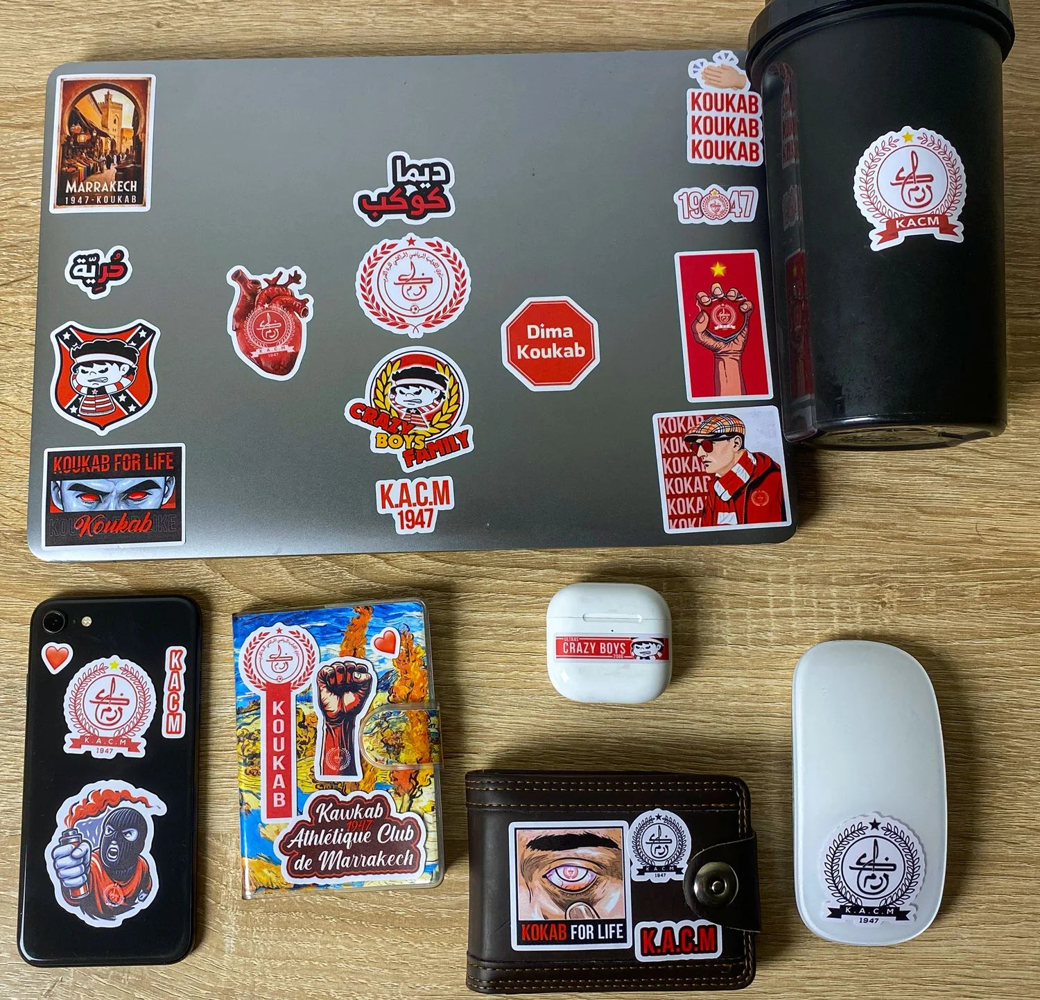 KACM (Kawkab Athletic Club de Marrakech) 3D stickers