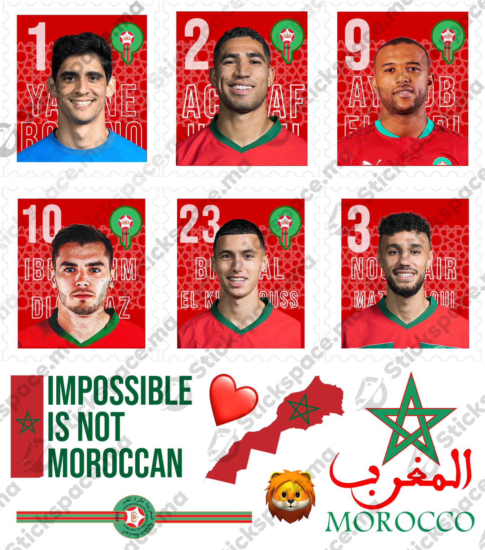 Maroc Collection — Pack Complet +100 Stickers
