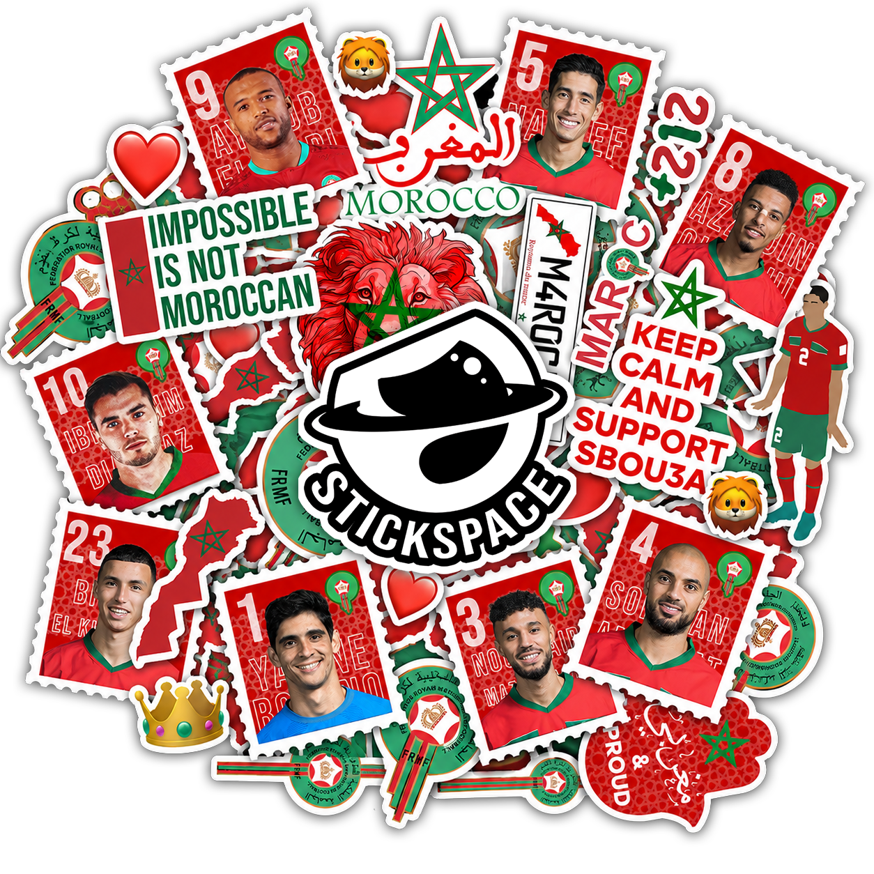 Équipe Nationale 3D Stickers
