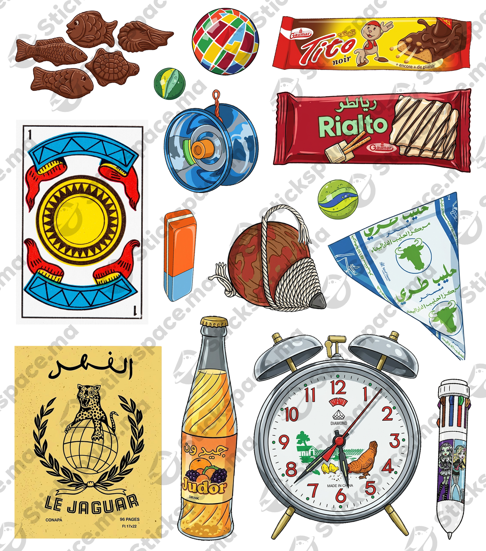 Maroc Collection — Pack Complet +100 Stickers