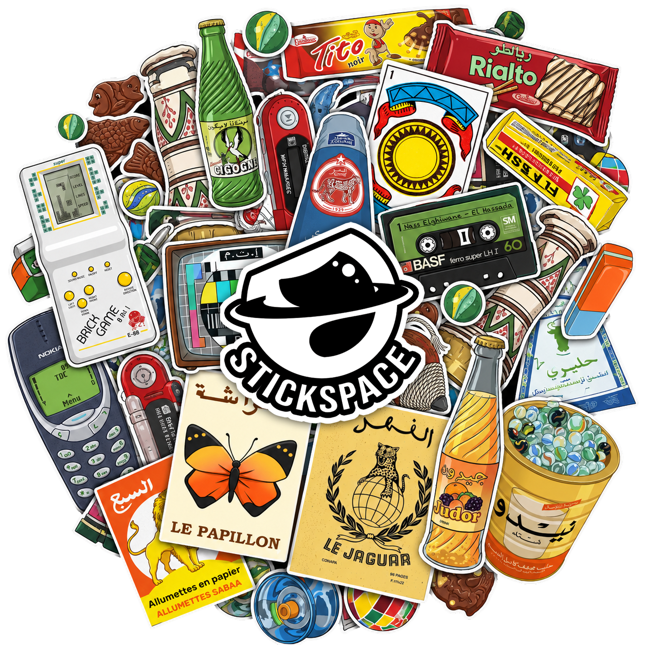 Nostalgie Maroc 3D Stickers
