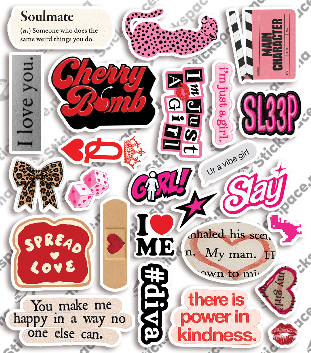 Girl Vibes — Pack Complet +150 Stickers