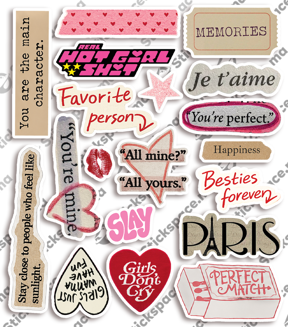 Girl Vibes — Pack Complet +150 Stickers