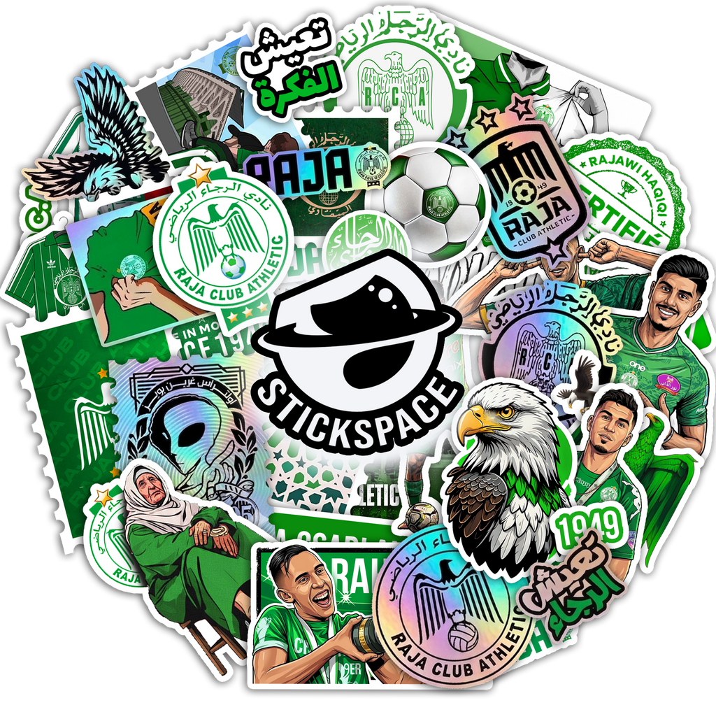 2026 Raja (3D + Holographique) Stickers
