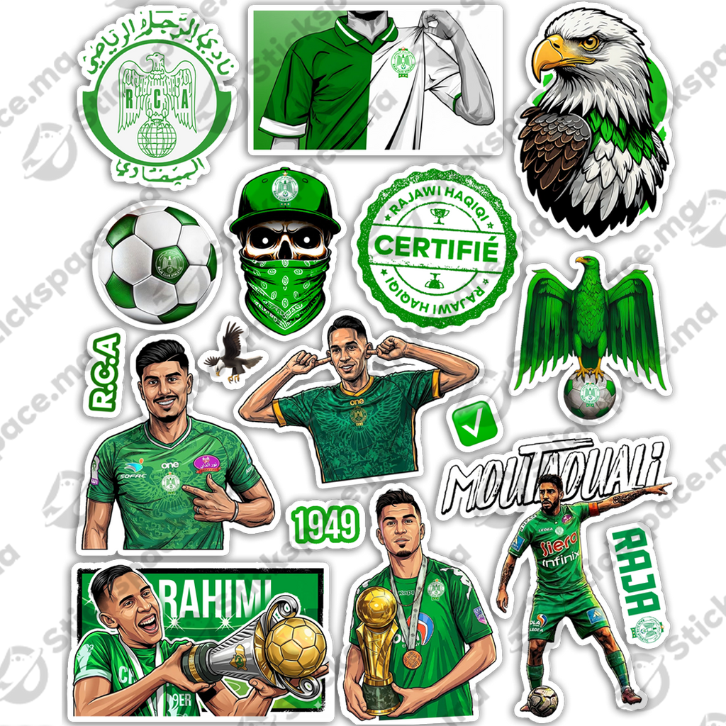 2026 Raja (3D + Holographique) Stickers