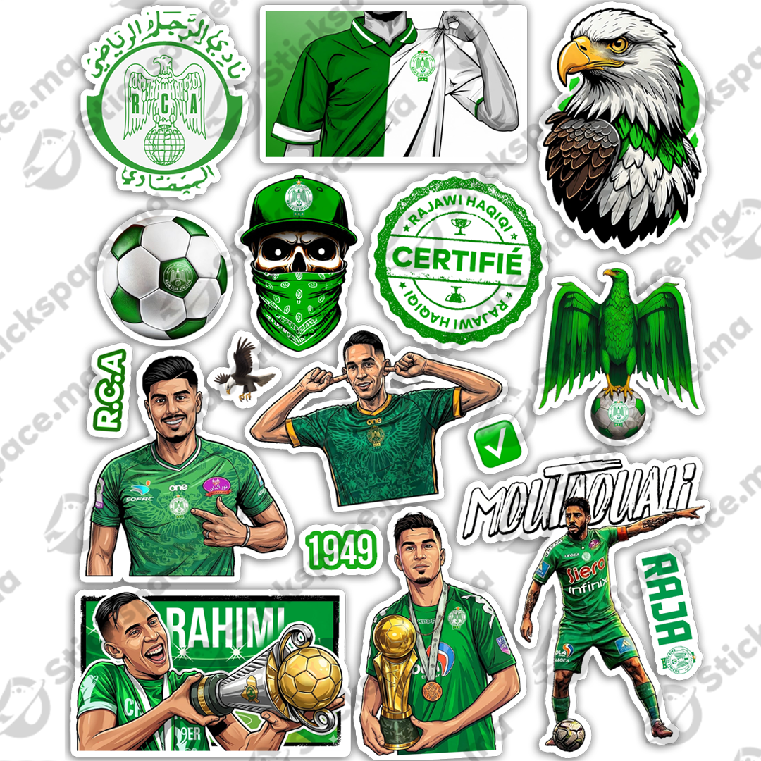 2026 Raja (3D + Holographique) Stickers