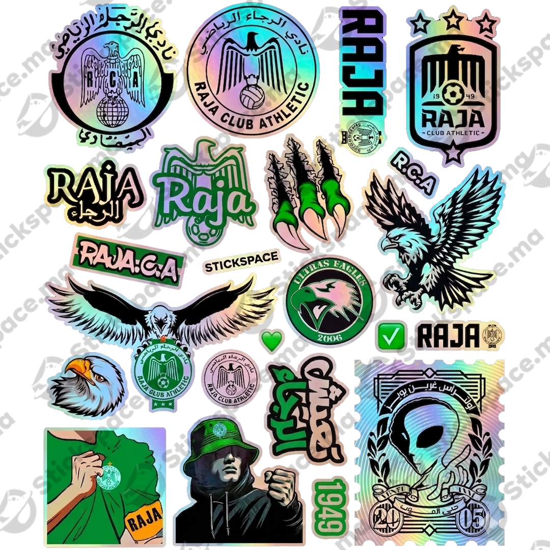2026 Raja (3D + Holographique) Stickers