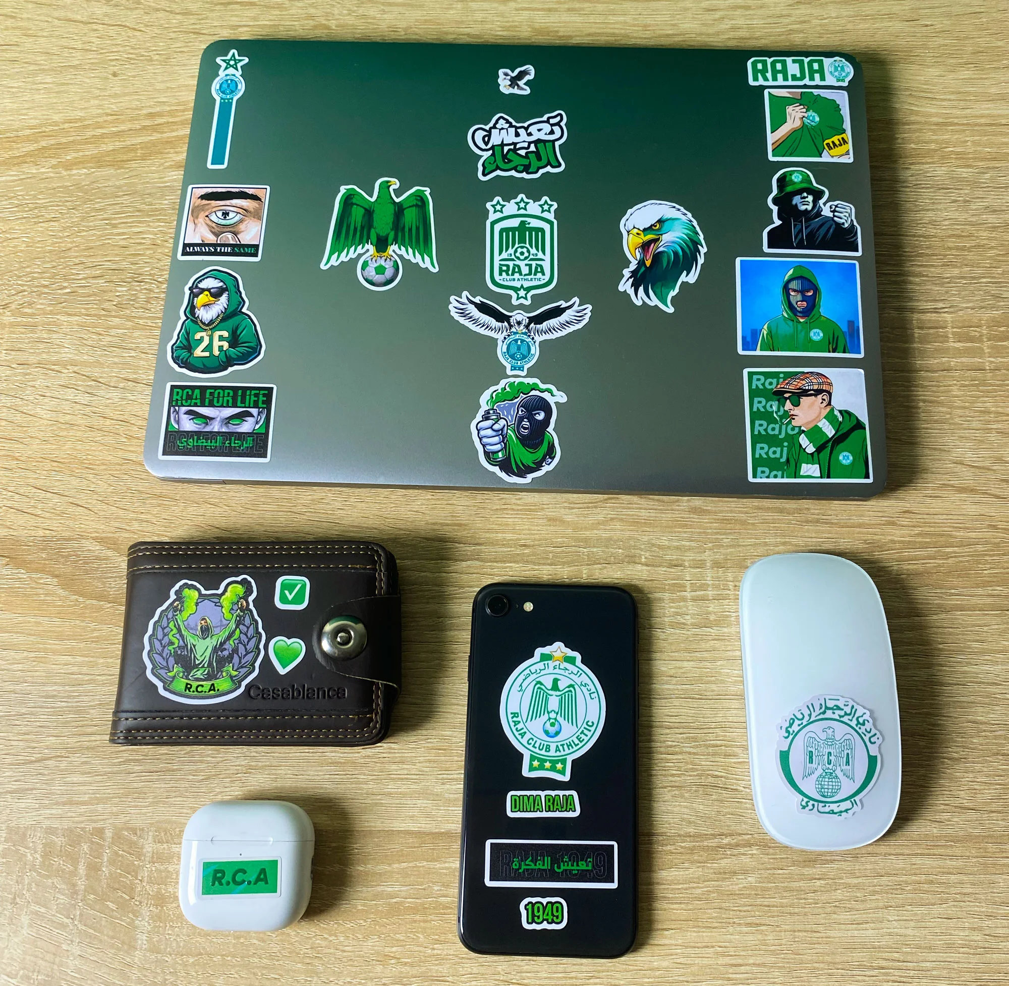 Blue Raja Sticker Raja Club Athletic 3D stickers – Stickspace