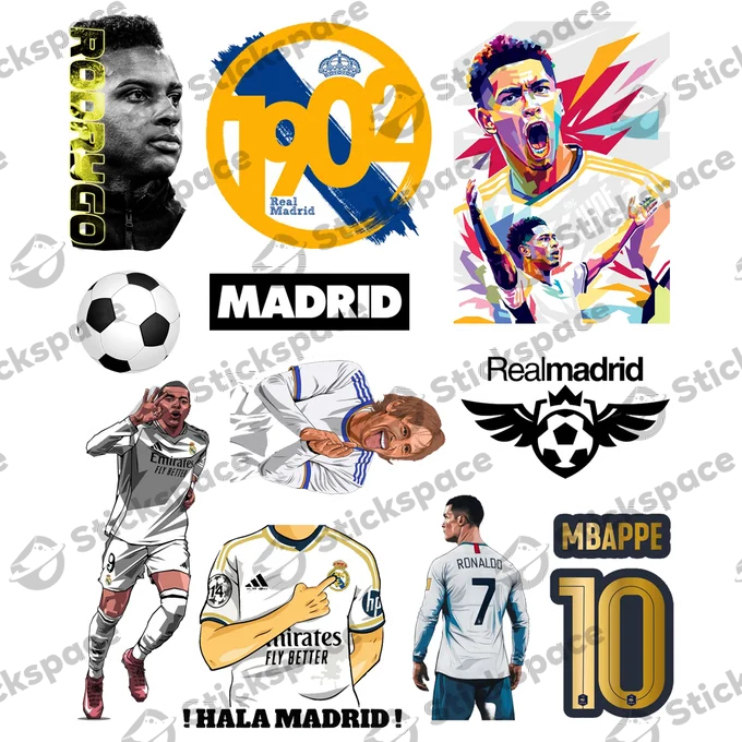 Real Madrid 3D stickers