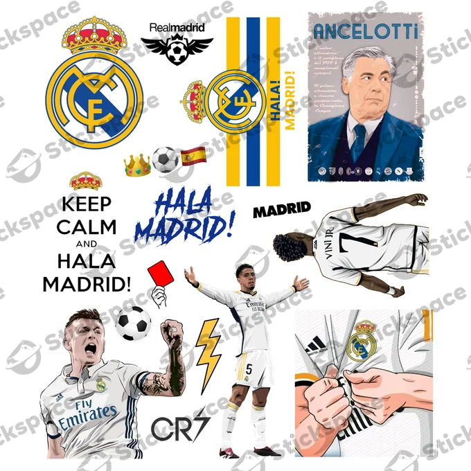 Real Madrid 3D stickers