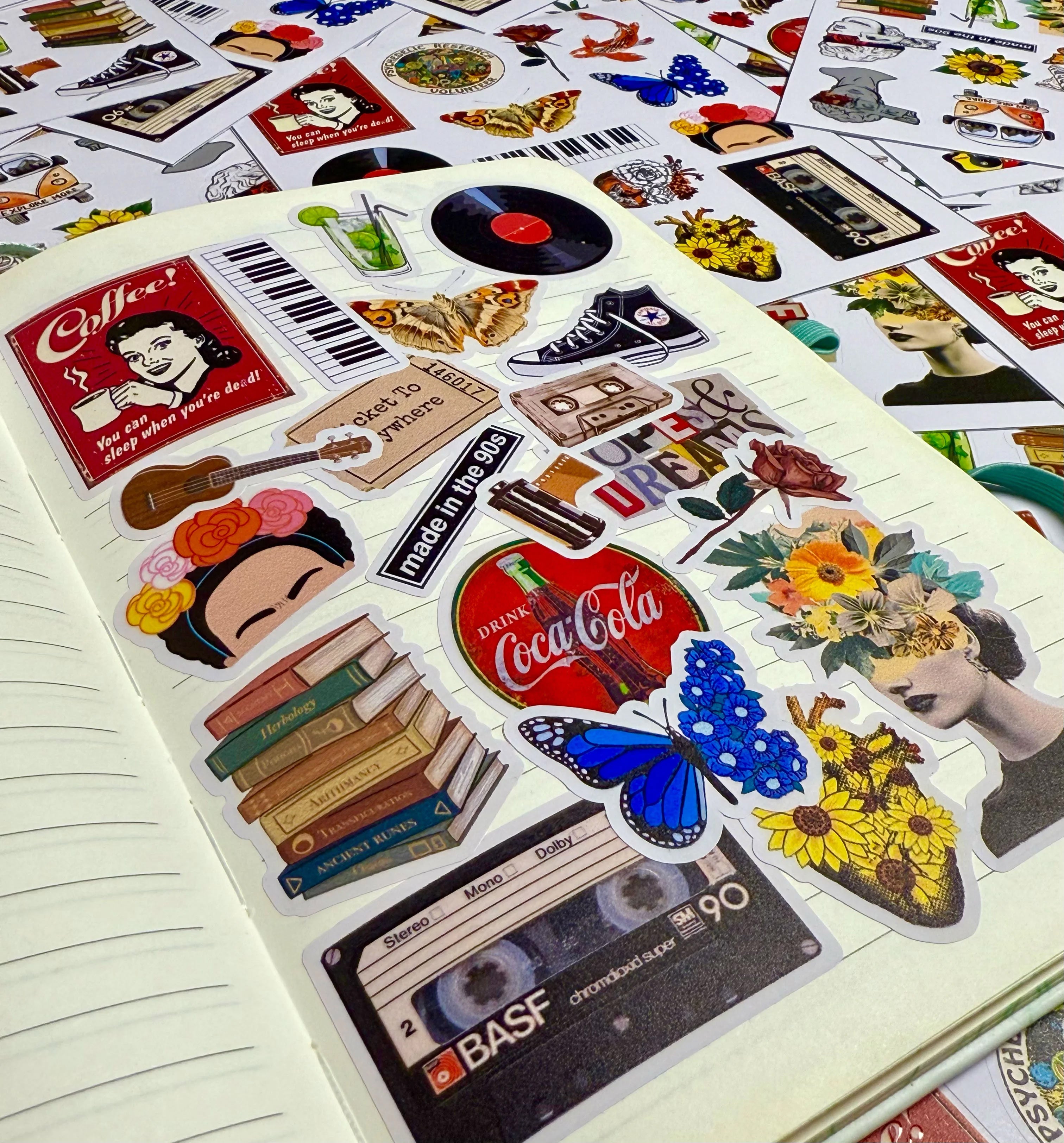 Vintage 3D Stickers