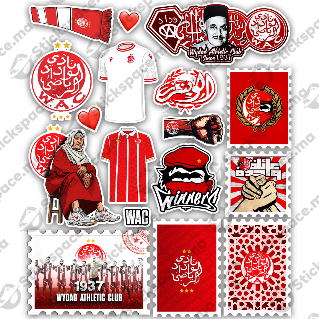 2026 Wydad (3D + Holographique) Stickers