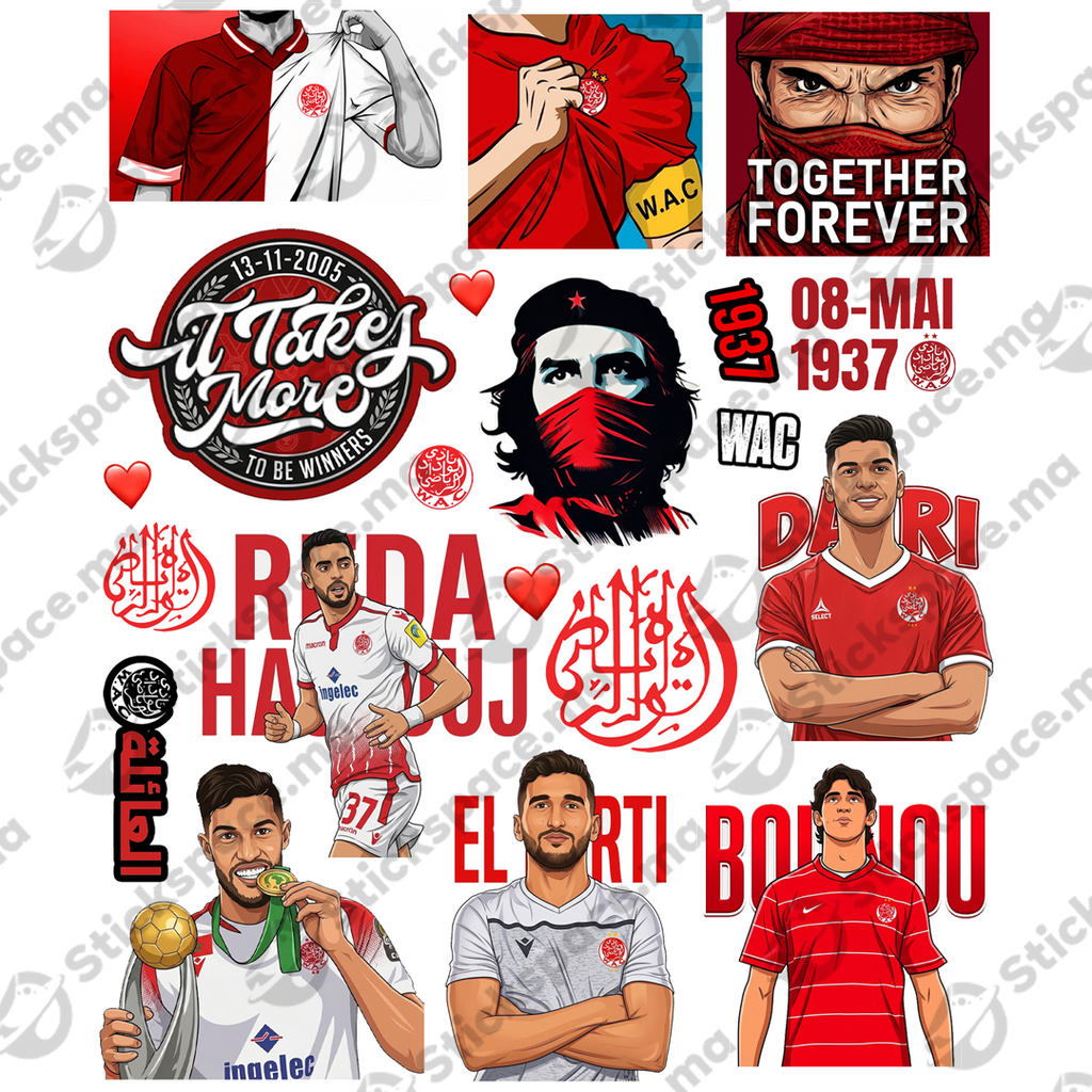 2026 Wydad (3D + Holographique) Stickers