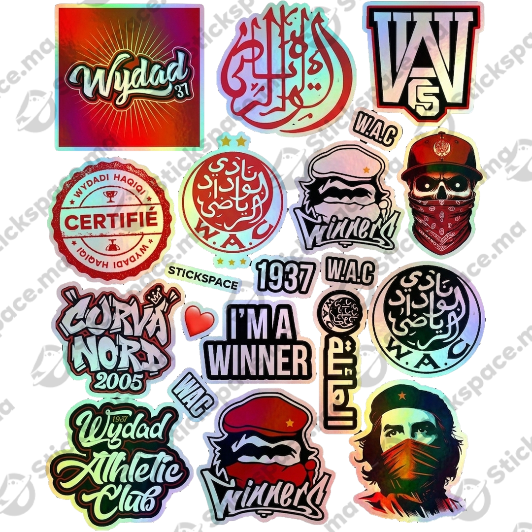 2026 Wydad (3D + Holographique) Stickers
