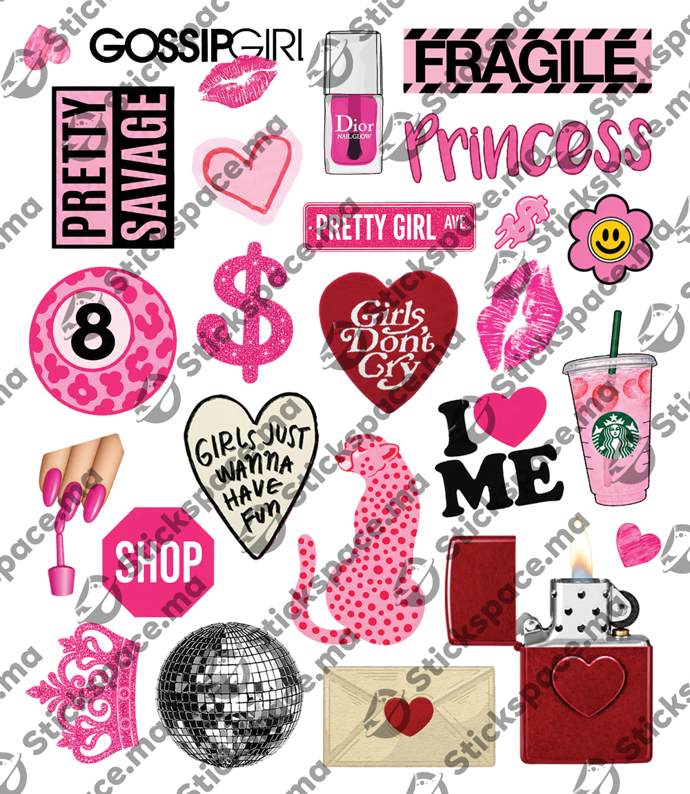 Girl Vibes — Pack Complet +150 Stickers